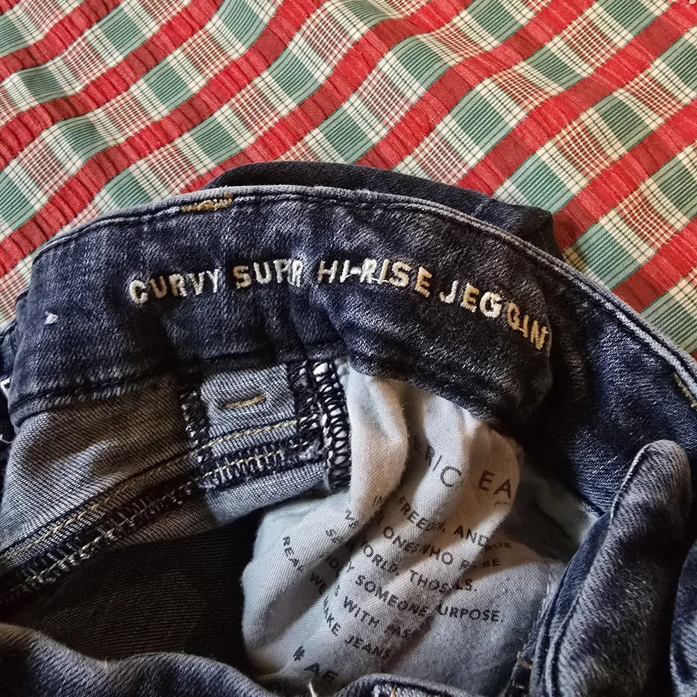 American Eagle Dark Blue 360 Nexfit Level Stretch Skinny Jeans Size 00 Junior - Picture 5 of 5